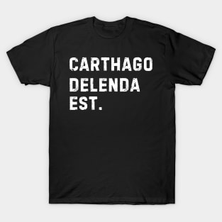 Carthago Delenda Est Retro Bucks vintage Old Roman T-Shirt